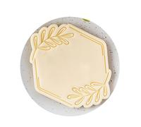Flexible Home Baking Essential Korean Pattern Blessing Frame Fondant Cookie Molds Set for Elegant Dessert Decorations Party Cakes Embellishments