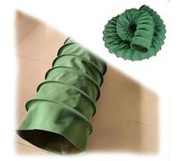 Flexible Hose Canvas Duct, Green Flame Retardant Canvas Silicone High-Temp Exhaust Hose 6-20in(L 10m(32ft),255mm(10"))