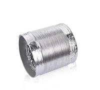 Flexible Hose Diameter 80/100/110/120/150/160/170/180/200mm Ventilation Ducting Air Conditioner Hose Tumble Dryer Hose Air Duct 2 Clamps Include For Universal Tumble Drier Cooker Hood Extractor Fan (