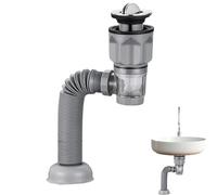Flexible Hose for - Telescopic Bathroom Drain Pipe | Joint Sink Drain without Joints, 40mm 50mm 75mm Interface Drain Water Outlet or Adjustable for Imp Replacement