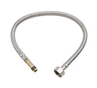 Flexible Hose Tap Connectors 50CM 304 Stainless Steel Braided Connector Hose M10 x 1/2" BSP for Kitchen Sink Bathroom Basin Monobloc Mixer Taps Toilet Hot Cold Water Supply