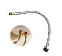 Flexible Hose Tap Connectors 80CM 304 Stainless Steel Braided Connector Hose M10 x 1/2" BSP for Kitchen Sink Bathroom Basin Monobloc Mixer Taps Toilet Hot Cold Water Supply
