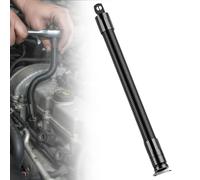 Flexible Impact Socket Extension Bar for Hard to Reach, 1/2 Bendable Shaft Extension Extender Torque Ratchet Spanners, Spring Steel Wrench Connecting Rod for Tight Spaces Repair (250mm)