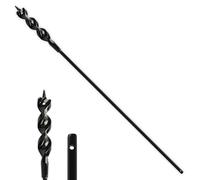 Flexible Installer Drill Bit 3/4 Inch x 36 Inch, Wire Pulling and Fishing, Auger Head Installer Drill Bit, Fish Bit for Pulling Wires in Walls Ceilings and Sidewalks, 1/4" 3-Flat Anti-Slip Shank