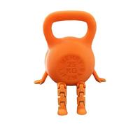 Flexible Joint Figurine - Kettlebell Sculpture for Home Decor | 3D Printed with Sitting Pose, Fitness Theme Desktop Ornament, Office Dorm Apartment Car Dash Display, Bookshelf Art