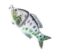 Flexible Joints Lure Realistic Fishing Equipment With Hooks | Articulated Segment Swimbait For Outdoor Fishing River Tank Pond On The River Bank In Freshwater And Saltwater