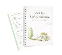 Flexible Journal Notebook 75 Day Undated Yoga Planner | Wire your daily pages with guided reflection mood sections for stretching practice