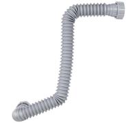Flexible Kitchen Sink Drain Extension Tube with Dual Connectors | Plastic Corrugated Body, Telescopic Design, Includes Gaskets, for Disposers and P-trap Assemblies