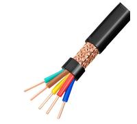 Flexible KVVP Shielded Control Cable - 5-Core Copper Wire, Flame-Retardant PVC, Anti-Interference Design For Industrial Equipment And Power Distribution Cabinets(25ft,2.5mm2-5c)