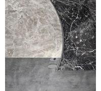 Flexible L-shaped Anodized Aluminum Stair Edge Profile Set Durable Bendable Tile Rail For Smooth Transition & Floor Edging Solution, Gold, H?he: 15 mm