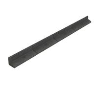 Flexible Lawn Edging 14.4m Long Pack of 12 x 1.2m Grey Garden Border Grass Lawns Pathways Path Edge Vegetable Plot Flowerbed Raised Borders UV Resistant Matching Plastic Ground Pegs Rubber Mallet