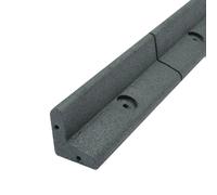 Flexible Lawn Edging Garden Border Grass Pathways Path Edge Vegetable Plot Flowerbed Raised Borders Rubber Artificial Grass Grey | Pack of 28 x 1.2m Grey