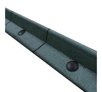 Flexible Lawn Edging Garden Border Grass Pathways Path Edge Vegetable Plot Flowerbed Raised Borders Rubber Artificial Grass Green | Pack of 6 x 1.2m