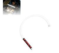 Flexible LED Flashlight Stick, Rechargeable Work Light Bendable Mechanic Inspection Lamp with Magnetic Base, 3 Brightness Modes, Auto Repair Tool (Red)