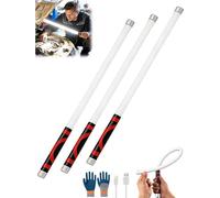 Flexible LED Light Stick - Rechargeable Magnetic Work Light for Mechanics, Hands Free Bendable Neck Inspection Flashlight with Magnet Base, Practical DIY Tools & Gifts for Men (Only one)