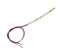 Flexible LED Strip with For Pre Installed Wiring for 12V 18V AC DC Power in Dollhouse Miniature Interiors and Model Railroad Scenery (Warm light)
