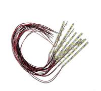 Flexible LED Strip with For Pre Installed Wiring for 12V 18V AC DC Power in Dollhouse Miniature Interiors and Model Railroad Scenery (White light)