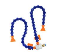 Flexible Loc Line Coolant Tube Pipe with Magnetic Nozzle for Machine Misting Spray System and Water Cooling Double Tube 19.7 in Flat Nozzle