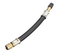 Flexible Long Tyre Valve Extender - Tyre Valve Stem Extender | Car Tyre Valve Extenders | Tire Inflator Extension Hose | Rubber Tire Valve Stem Extension | Solid Brass Adapter For Easy Tire Inflation