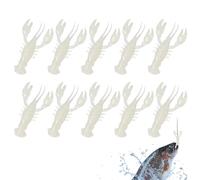 Flexible Lures for Crabs | Soft Bait for Crabs 10 Pieces - Hundible Design with Natural Aroma for Freshwater and in Lakes Rivers and Aquariums