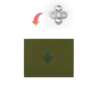 Flexible Magnetic Field Viewer Film for Visualizing Static Magnetic Patterns - 60x80mm to 152x152mm Sizes, Dark Green, Scientific Research & Educational Use(75×100)