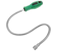 Flexible Magnetic Pickup Tool with Bendable Stick and Rubber Handle | Magnet and Stainless Steel Build, Easy Use for Toolbox Supplies, Paper Clip and Staple Retrieval