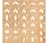 Flexible Mandala Stencil Set with 30 Unique Patterns in Multiple Sizes, 254 Pieces Total. Ideal for dot Painting, Mandalas, Geometric and Decorative Art on Wood, Paper, Canvas, MDF, and More