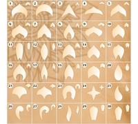 Flexible Mandala Stencil Set with 30 Unique Patterns in Multiple Sizes, 254 Pieces Total. Ideal for dot Painting, Mandalas, Geometric and Decorative Art on Wood, Paper, Canvas, MDF, and More (0)