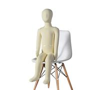 Flexible Mannequin Full Body, Infant Child Sitting Pose Dress Form Without Base, Foam Full Manikin Body for Christmas Decoration, Window Display, 3 Year Old