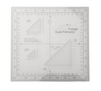 Flexible map scale and protractor for engineering surveying featuring transparent coordinate ruler for metric, MGRS, and USNG systems and terrain reading applications
