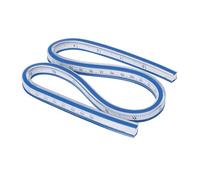 Flexible Measuring Ruler, Double Sided Flexible Vinyl Curve Ruler for Engineering Drawing, Garment Design and Surveying (50cm/19.69")