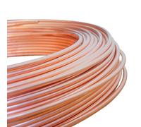 Flexible Microbore Copper Tube， Pack of 3 Soft Copper Coil Tubes Multi-Sizes for HVAC, Plumbing, Electrical, Refrigeration(2.2mm*0.5mm*1m(3pcs))