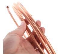 Flexible Microbore Copper Tube， Soft Copper Coil Pipe for AC Ref HVAC Plumb Elec Resid Ind, 6-6.35mm x 0.5-1.5mm 1m(6mm*1mm*1m)