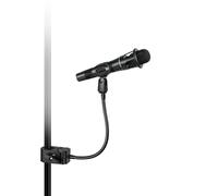 Flexible Microphone Arm, 28.5 cm Gooseneck Mic Stand Holder with Desk Clamp for Podcast, Pulpit & Podium - Black