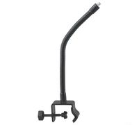 Flexible Microphone Arm with Aluminum Alloy Gooseneck and Strong Desk Clamp for Studio and Mobile Recording Needs (A)