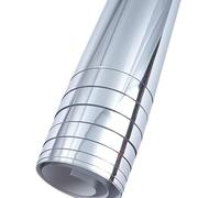 Flexible Mirror Paper Self Adhesive Roll Stickers Non Glass Self Adhesive Mirror Tiles Self Adhesive Mirror Tile Wall Sticker for Living Room Bedroom Decor,50x200cm ((0.1MM) 50 * 200cm)