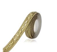 Flexible Molding Trim Self Adhesive, Crown Molding Ceiling, Wall Peel and Stick for Mirror Furniture Door Wardrobe Home Decor, 1.42 Inch x 16.4 Ft, Champagne