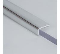 Flexible Molding Trim Wall, Self-Adhesive L-Shape Outside Corner Vinyl Tile Moulding For Furniture Decoration(Silver,3m/10ft)