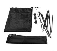 Flexible Moon Chair Sunshade with Adjustable Coverage and Sturdy Construction for Outdoor Use (black)