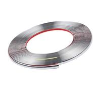 Flexible Moulding Trim, 12.5m Self-Adhesive PVC Tile Edging Strip with Silver Finish for Wall Ceiling Panel Car Door Decor