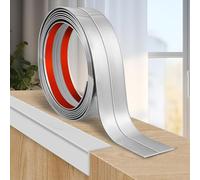 Flexible Moulding Trim Self Adhesive PVC Corner Trim Wall Corner Protectors Tile Edging Strip Wall Moulding for Ceiling Kitchen Worktop Edging (2cm×3m, Silver)