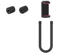 Flexible Mount for Action Camera with 1/4 Screw, Bendable Silicone Aluminum Alloy Bracket Compatible with For Insta360 For Go Pro, Adjustable Holder for(C)