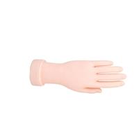 Flexible Movable Soft Plastic Hand for Fake Nail Art Starter Training, Right Hand Model plus 5 Finger Model For Acrylic, Gel & Nail Art, Bendable Right hand Inflexible