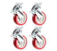 Flexible Moving Casters Wheel Set Multifunction Casters Wheel Set Quiet Operate for Easy Transport of Item on Various Floor Wear Resistant
