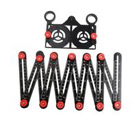 Flexible Multi Folding Ruler Designed for Accurate Measurements in Woodworking, Tiling, and Other Crafts (12 Fold Ruler)
