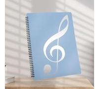 Flexible Music Stand Folder for A4 ABS Waterproof Flexible (Blue)
