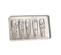 Flexible Nails Tulips Shape Art Template Silicone Texture Suitable for Beauticians and Art Learners Artistic Sculpture Mold