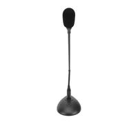 Flexible Neck Wired Conference Microphone with 3 Pin XLR Male Plug, Stable Base, and High Sensitivity for Clear Voice, Low Impedance Output, for Conferences and Broadcasting