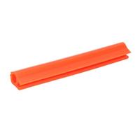 Flexible Non-Slip Guitar Pick Holder for Mic Stand, Orange Rubber Plectrum Storage Display with Cutter, Convenient Accessories for Bass Music Score Stand