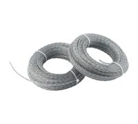 Flexible Nylon Trimmer Line for Lawn Edging and Weeding Applications For 2.0-3.0 mm Cross Section 15 Meter Length per Spool 30 Meters Total (15mx3.0mmx 2pcs)